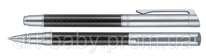 SENATOR Ручка ролер Carbon Line RB корпус металевий, кліп хром
