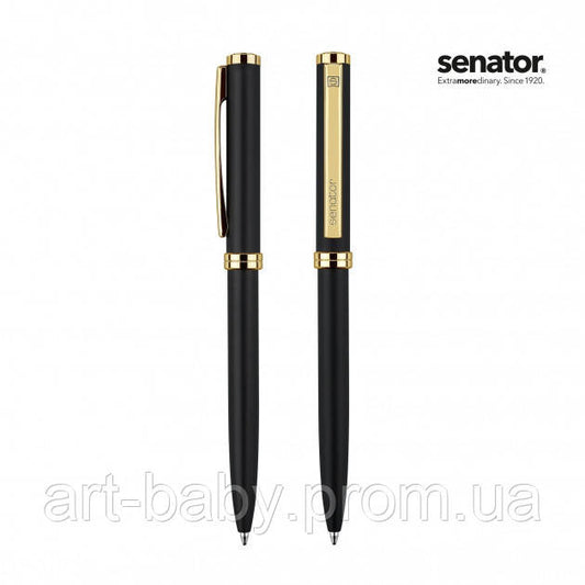 Senator Ручка кулькова Delgado Classic, колір чорний/золото