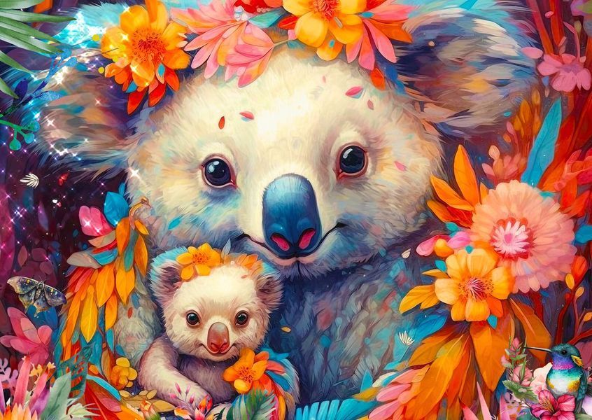 Пазл Коала обнимается - Koala Kuddles (Enjoy-2179) 548974245 фото