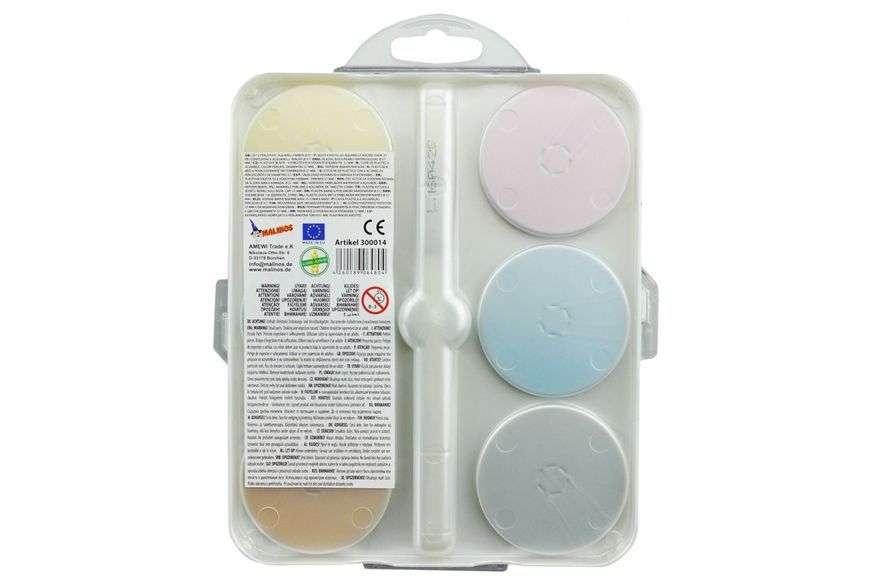 Акварельные краски перламутровые MALINOS Maxi Perleffekt 6 цветов (MA-300014) 548973208 фото