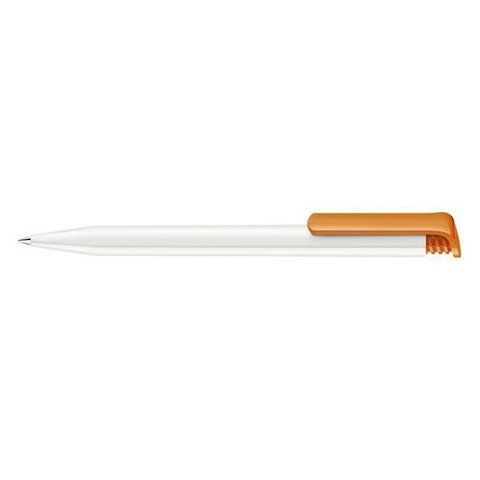 Ручка шариковая Senator Super Hit Polished Basic пластик, цвет бело-оранжевый (SN.2955 white/orange 151) 548973147 фото