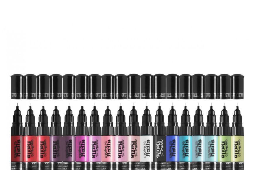 Детский лак-карандаш для ногтей Creative Nails на водной основе (2 цвета Черный + Голубой) (MA-303013+303016) 548973215 фото