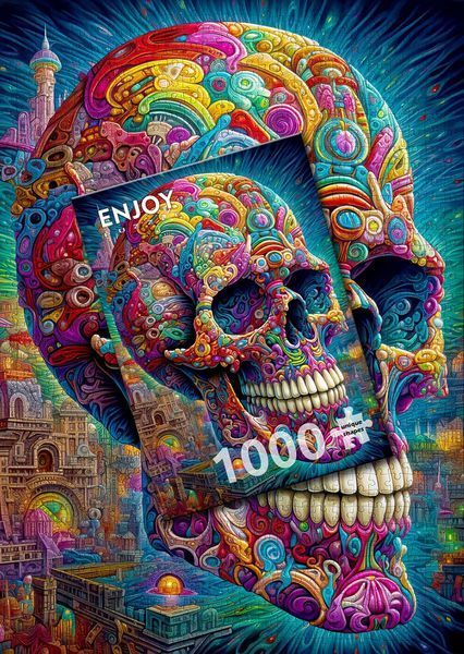 Пазл Причудливый череп - Quirky Skull (Enjoy-2210) 548974276 фото