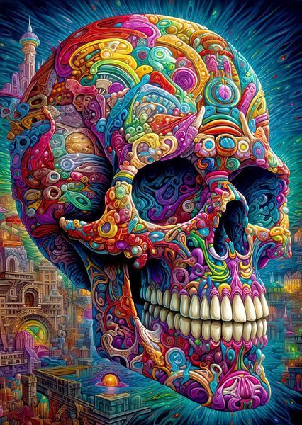 Пазл Причудливый череп - Quirky Skull (Enjoy-2210) 548974276 фото