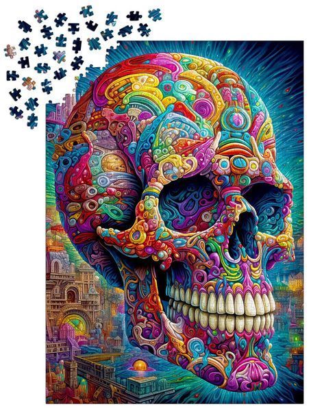 Пазл Причудливый череп - Quirky Skull (Enjoy-2210) 548974276 фото