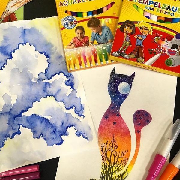 Акварельные фломастеры MALINOS Aquarellzauber на водной основе 12 шт (MA-300033) 548973184 фото