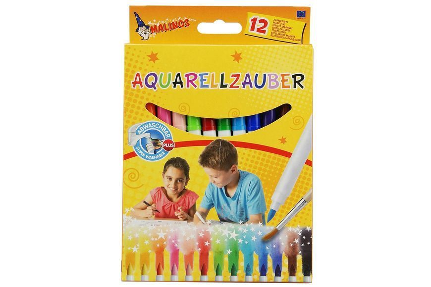 Акварельные фломастеры MALINOS Aquarellzauber на водной основе 12 шт (MA-300033) 548973184 фото