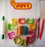 Набор для лепки в боксе с пластилином Jovi и аксессуарами, 5цветов по 50г (J3) 548973223 фото