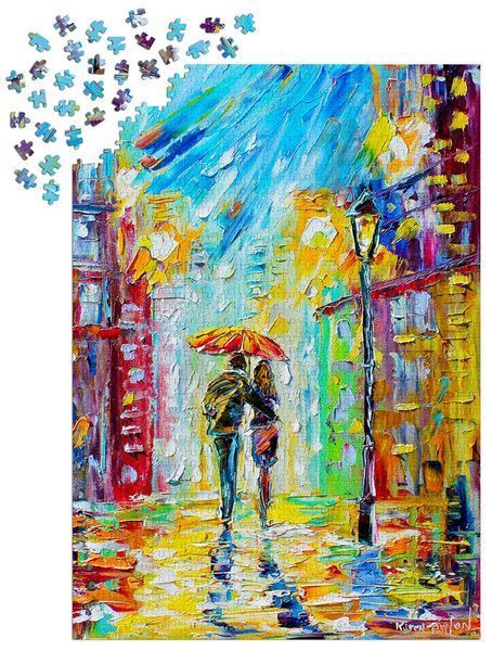 Пазл Романтика под дождём в большом городе - Rainy Romance in the City (Enjoy-1431) 548973917 фото