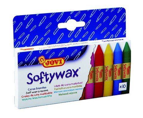 Набор мягких восковых мелков Jovi Softywax с эффектом масляной пастели10 цветов (930/10) 548972819 фото
