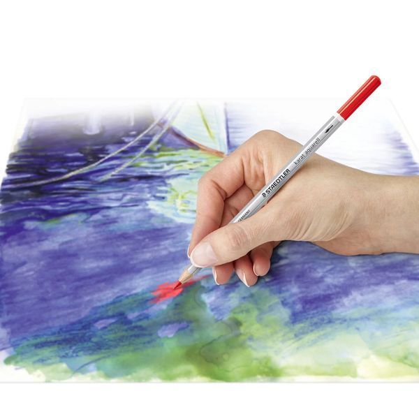 Карандаши цветные акварельные Staedtler Karat (60 шт/упак), в металлическом футляре 548973646 фото