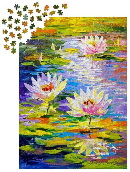 Пазл Кувшинки в пруду - Water Lilies in the Pond (Enjoy-1847) 548974030 фото